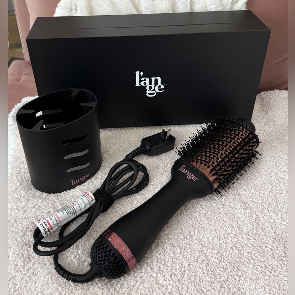 Lange Black and Rose Gold Hot Air Brush Styler 75mm